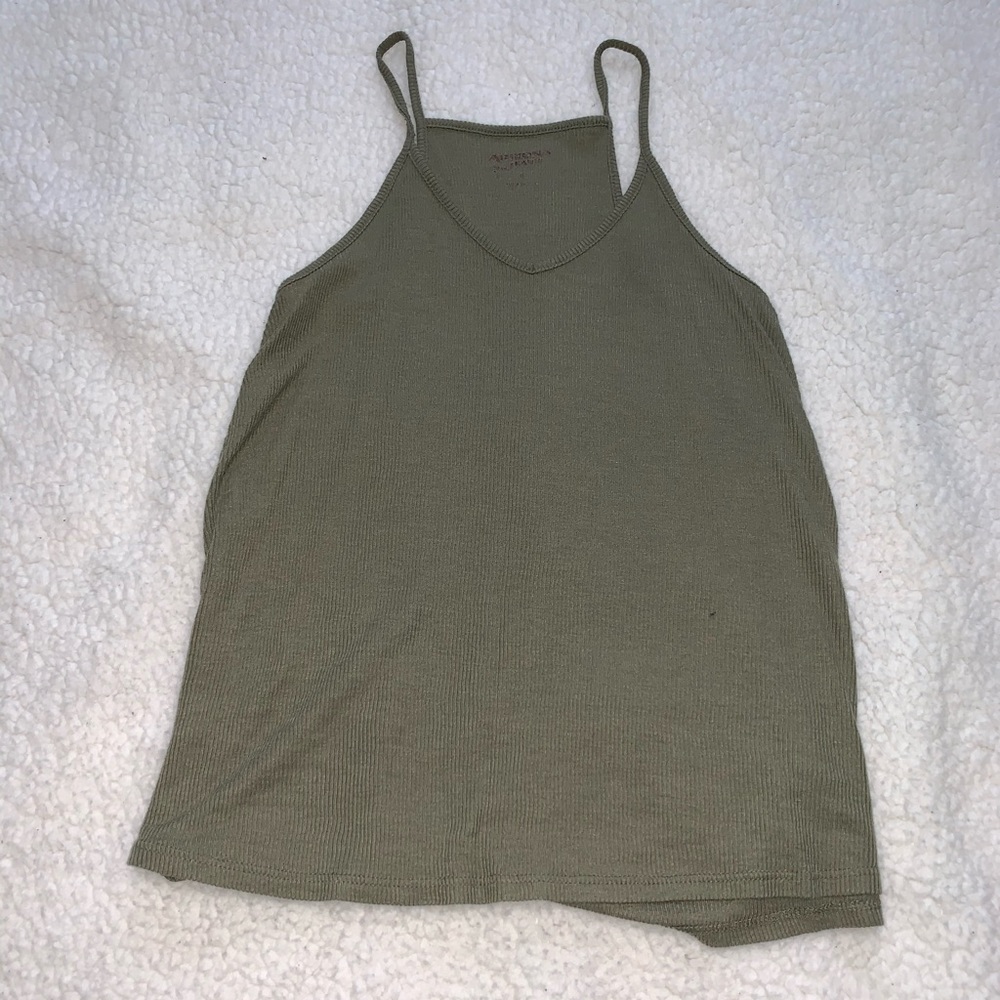 Olive green tank top